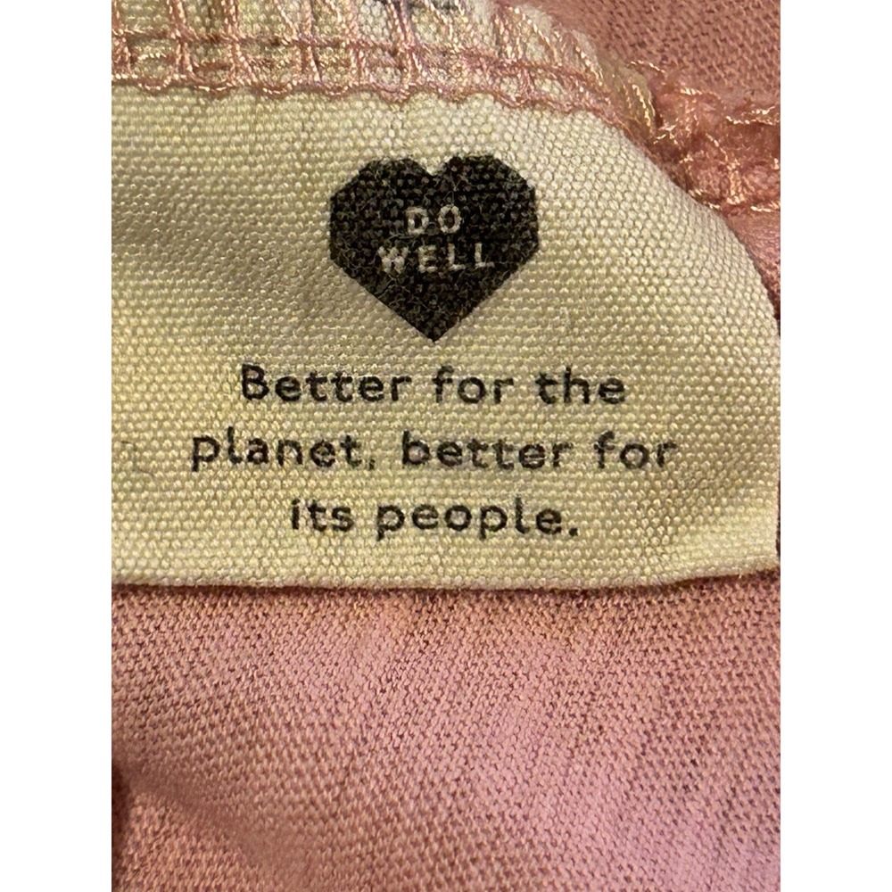 Madewell Whisper Cotton V-Neck Tank Top Pink Slub Knit Sleeveless Shirt XS - Picture 13 of 15